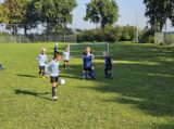 Mini Toernooitje op Sportpark Het Springer met S.K.N.W.K. JO7 en De Jonge Spartaan JO7 (85/174)